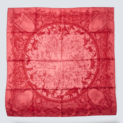 Hermès Jardins des Metamorphoses 100% Silk Scarf