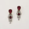 Prada Red Crystal Drop Earrings with Prada Box