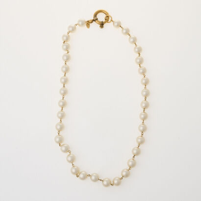 Chanel Faux Pearl Necklace