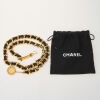 Chanel, Intertwined Leather and Chain Belt with Charm - 2