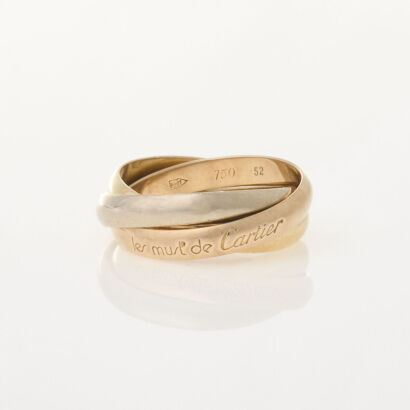 18ct Gold Le Must de Cartier Trinity Ring