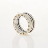 18ct White Gold B.zero1 Bulgari Ring, Size 50