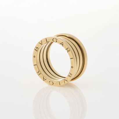 18ct Yellow Gold B.zero1 Bulgari Ring, Size 51