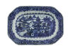 A Chinese 18th Century Export Blue and White Porcelain Rectangular Plate
