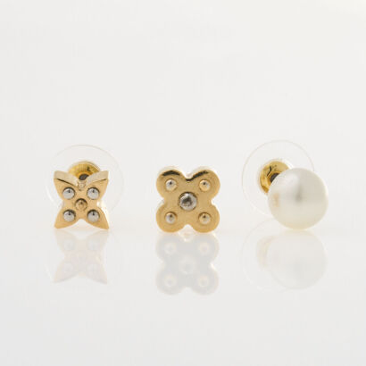 Louis Vuitton Charmy Pearl Set Studs