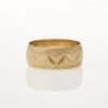 9ct Yellow Gold, 7.5mm Wide Patterned Band