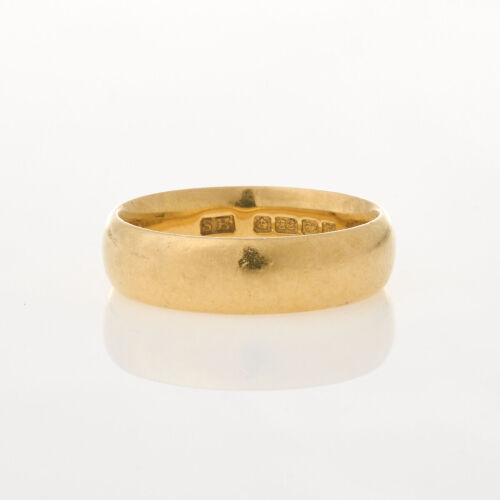 22ct Yellow Gold, Plain Band