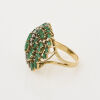 14ct Yellow Gold, Emerald and Diamond Ring - 2