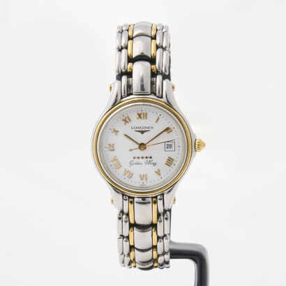 A Ladies Longines Golden Wing Wristwatch