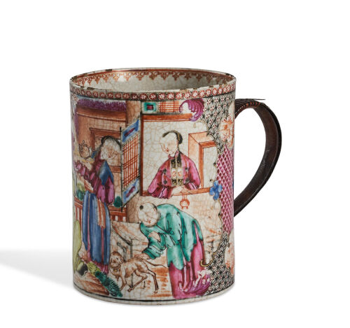 AChinese 18th Century Canton Famille Rose Mug