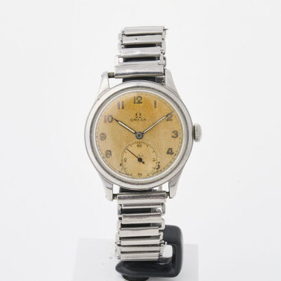 A 1960's Stainless Steel Omega Wristwatch