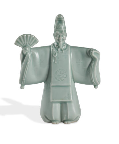 A Japanese Celadon Statue