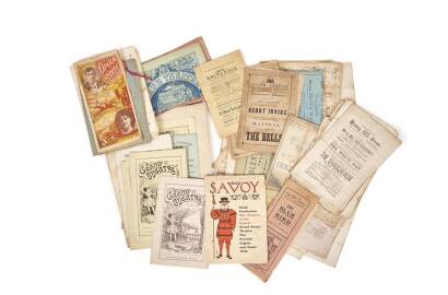 A Very Interesting Collection of Original English; Victorian, Edwardian and Early-20th Century Theatre and Show Programs