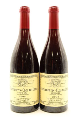 (2) 2008 Louis Jadot Chambertin Clos-de-Beze Grand Cru, Cote de Nuits