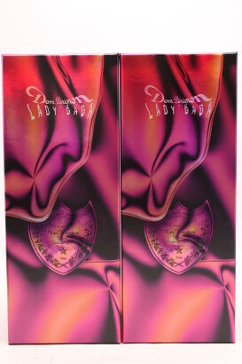 (2) 2006 Dom Perignon x Lady Gaga Rose, Champagne