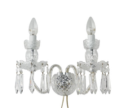 A Pair of Waterford Crystal Wall Sconces