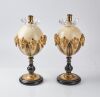 A Pair of Anthony Redmile Style Ostrich Egg Candlesticks - 2