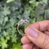 18ct Yellow Gold, Antique, 1.18ct Sapphire and Diamond Ring - 5