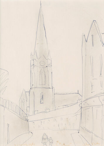 L S LOWRY Church, street, and figures