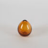 An Amber Glass Orb Bud Vase - 2