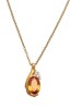 18ct Topaz and Diamond Pendant