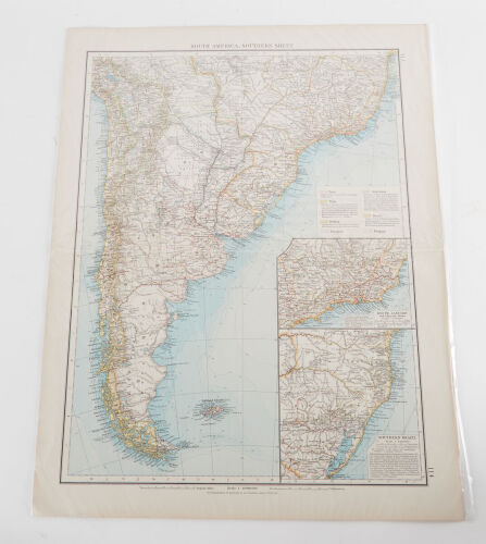 An Antique Map South American Circa 1899