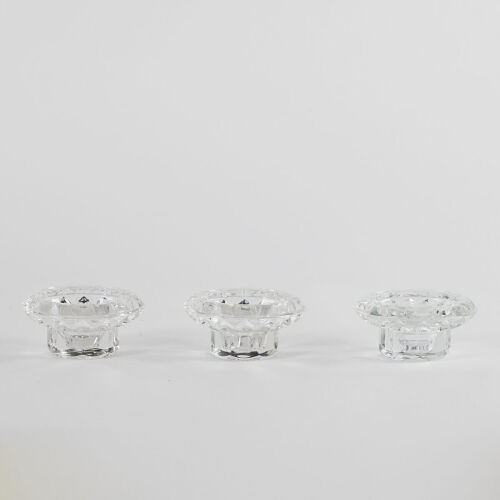 A Set Of Three French Bolsius Candle Holders