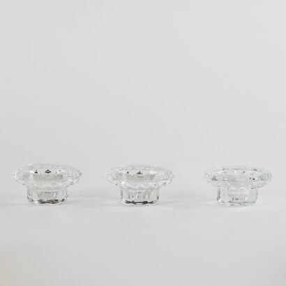 A Set Of Three French Bolsius Candle Holders