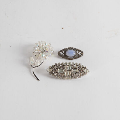 A Collection Of Three Vintage Brooches