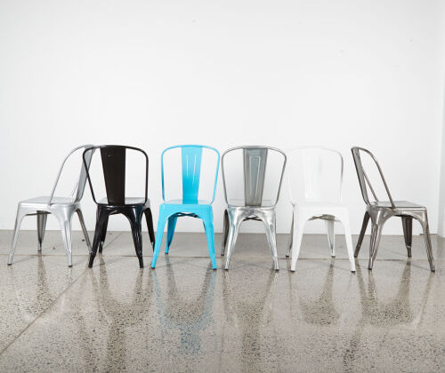 A Suit Of Six Tolix Style Chairs