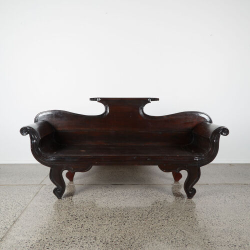 A Balinese Solid Wood Bench