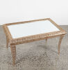 A Gold Ornate Framed Hollywood Regency Table With Mirrored Top - 2