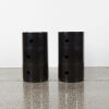 A Pair Of Black Kartell Combellini Style Side Tables