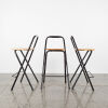 A Trio of Italian Fiam Folding Bar Stools