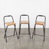 A Trio of Italian Fiam Folding Bar Stools - 2