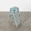 A Blue Wooden Painters Step Ladder - 2