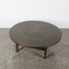 A Rare Copper Topped Mid Century Coffee Table By Danske Mobler With Original Label - 2