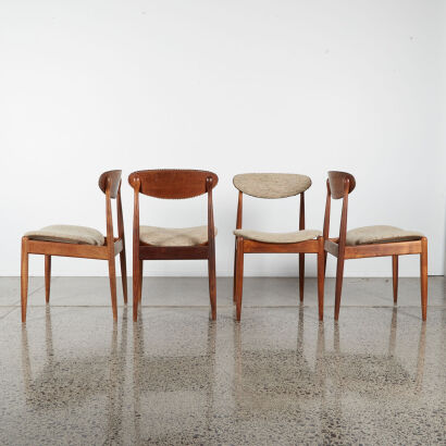 A Set Of Four Hans Wagner Style Dining Chairs¬†