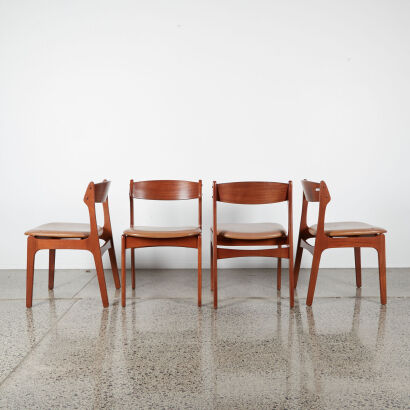 A Set Of Four Otto Larsen ‚ÄòDa Nina‚Äò Dining Chairs