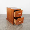 A Vintage Rimu Two Drawer Filing Cabinet - 2