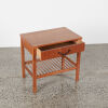 A Mid Century Wooden Side Table With Magazine Shelf - 2