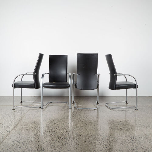 A Set Of Four Fritz Hansen Chairs Design By Burkhard Voggher