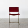 A Merrow Associates Style Burgundy Velvet Dining Chair C.1970s