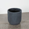 A Single Large Charcoal Planter Pot - 2