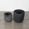 A Pair Of Charcoal Planter Pots - 2