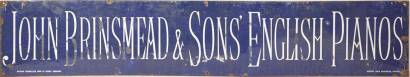 A Vintage 'John Brinsmead' Enamel Sign