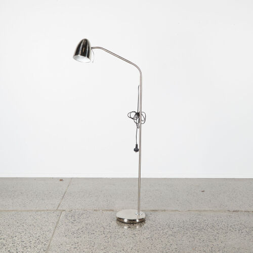 A Vintage Wooden Base Freestanding Floor Lamp