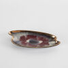 A Glazed Mid Century Platter With Gold Rim - 2