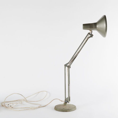 A Sage Green Vintage Superlux Anglepoise Lamp