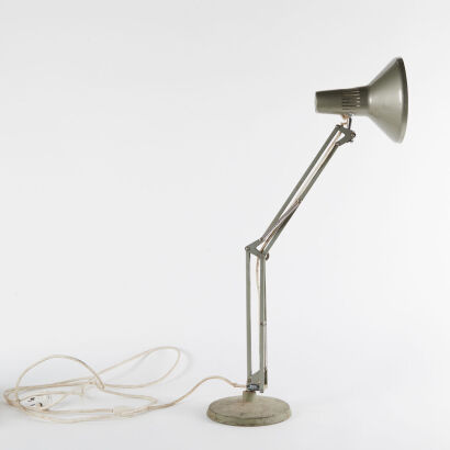 A Sage Green Vintage Superlux Anglepoise Lamp